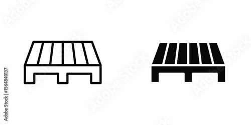 Pallet icon Simple vector illustration for graphic and web design.