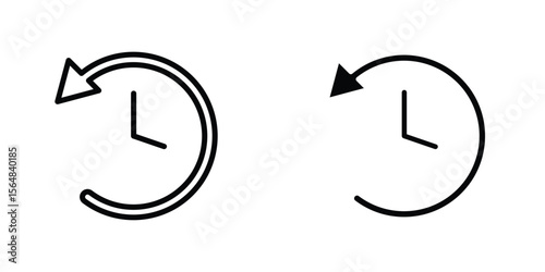 Past icon Simple vector illustration for graphic and web design.