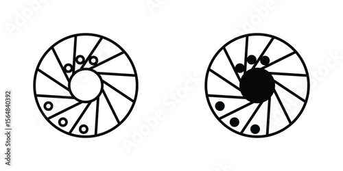 Perpetual motion icon Simple vector illustration for graphic and web design.