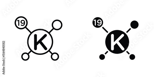Potassium icon Simple vector illustration for graphic and web design.