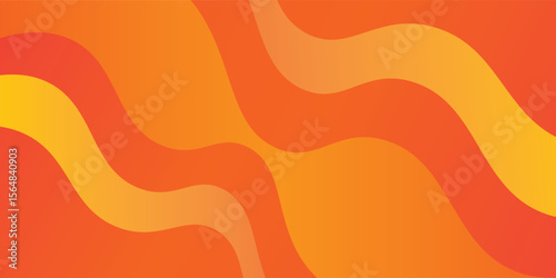 Vector abstract background with dynamic orange waves, lines and particles. vector. modern eps 10