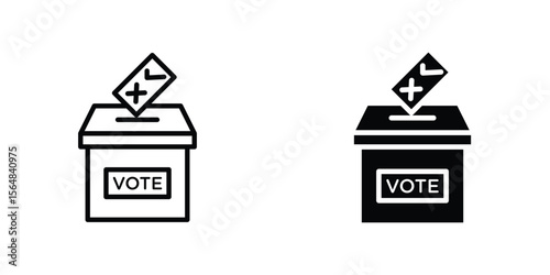 Referendum icon Simple vector illustration for graphic and web design.