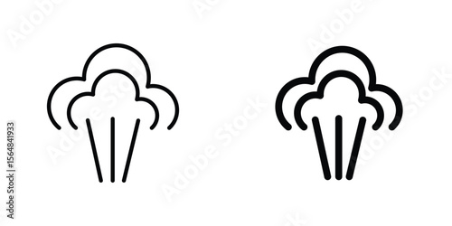 Steam icon Simple vector illustration for graphic and web design.