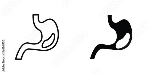 Stomach with Liquids icon Simple vector illustration for graphic and web design.