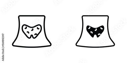 Thyroid icon Simple vector illustration for graphic and web design.