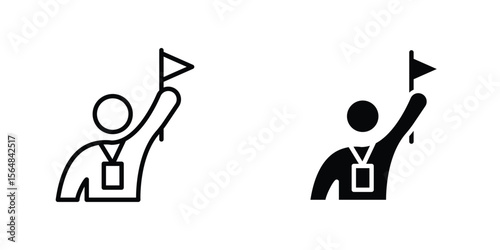 Tourist Guide icon Simple vector illustration for graphic and web design.