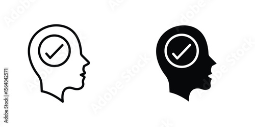 Understand icon Simple vector illustration for graphic and web design.