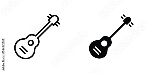 Ukulele icon Simple vector illustration for graphic and web design.