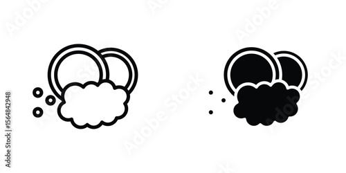 Washing dishes icon Simple vector illustration for graphic and web design.