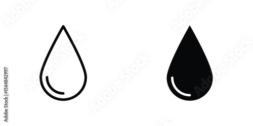 Water drop icon Simple vector illustration for graphic and web design.