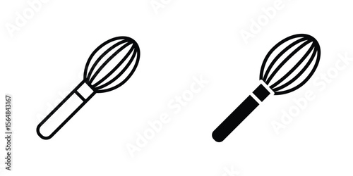 Whisk icon Simple vector illustration for graphic and web design.