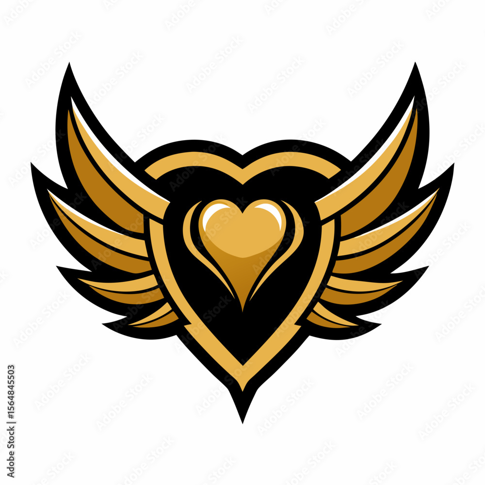 Obraz premium heart and wings