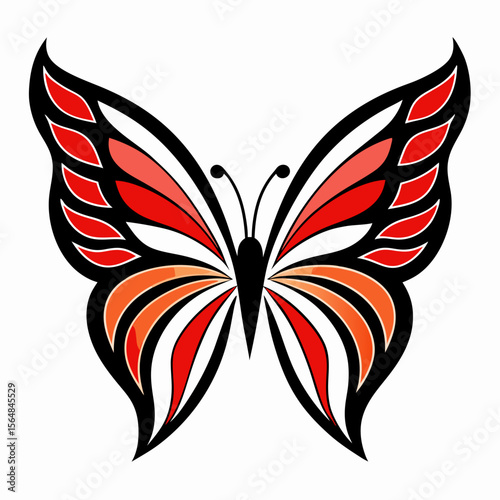 butterfly tattoo vector