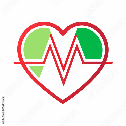 heart and heartbeat symbol