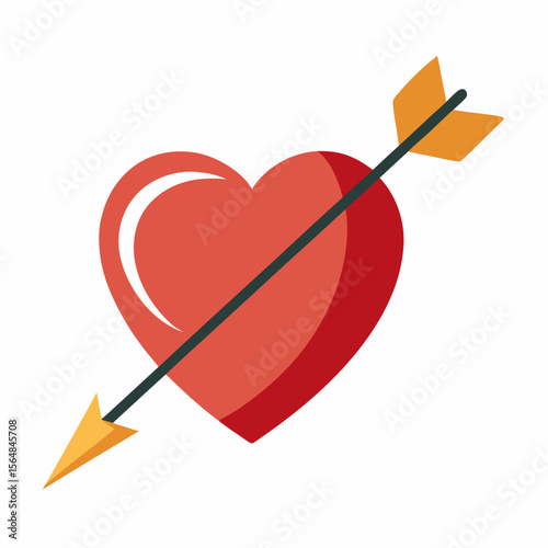 red heart with arrow