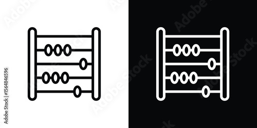 Abacus icon Logo. Vector Illustration. EPS Illustration.