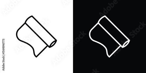 Aluminum foil icon Logo. Vector Illustration. EPS Illustration.