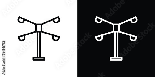 Anemometer icon Logo. Vector Illustration. EPS Illustration.