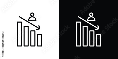 Attrition icon Logo. Vector Illustration. EPS Illustration.