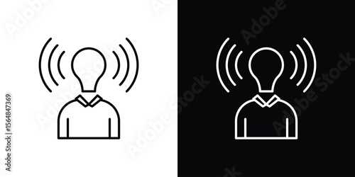 Brand awareness icon Logo. Vector Illustration. EPS Illustration.