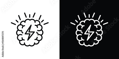 Brainstorm icon Logo. Vector Illustration. EPS Illustration.