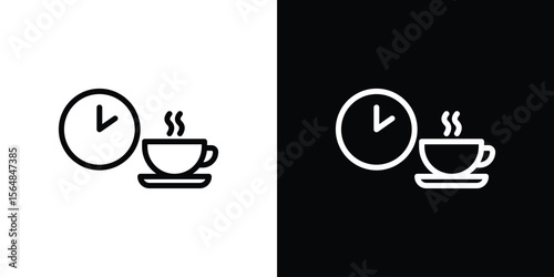 Break icon Logo. Vector Illustration. EPS Illustration.