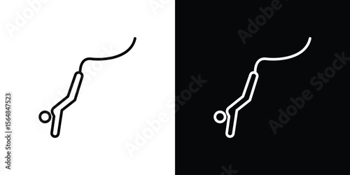 Bungee jumping icon Logo. Vector Illustration. EPS Illustration.