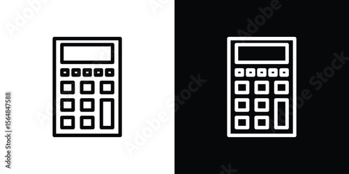 Calculator icon Logo. Vector Illustration. EPS Illustration.