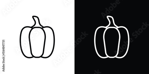 Capsicum icon Logo. Vector Illustration. EPS Illustration.