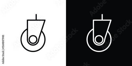 Cart trolley wheel icon Logo. Vector Illustration. EPS Illustration.