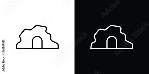 cave icon Logo. Vector Illustration. EPS Illustration.
