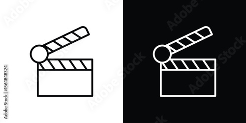 Cinema flapper icon Logo. Vector Illustration. EPS Illustration.