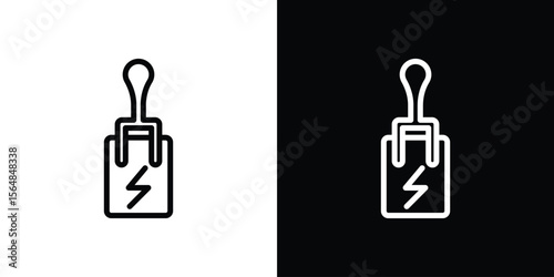 Circuit Breaker icon Logo. Vector Illustration. EPS Illustration.