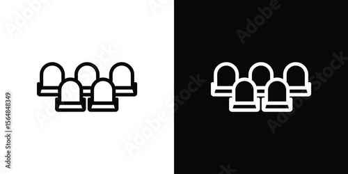 Cinema seat icon Logo. Vector Illustration. EPS Illustration.