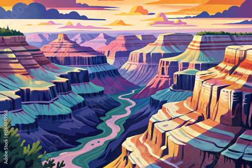 Marvel at the Grand Canyon’s stunning vistas, where colorful cliffs and layered rock formations reveal millions of years of Earth’s geological history and breathtaking beauty