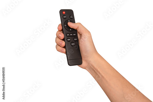 Wallpaper Mural Hand holding remote control isolated on isolated on transparent PNG. Torontodigital.ca