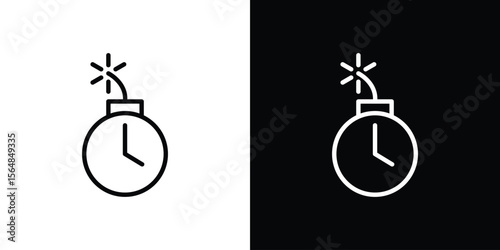 Deadline icon Logo. Vector Illustration. EPS Illustration.