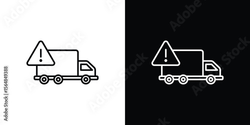 Delivery delay icon Logo. Vector Illustration. EPS Illustration.
