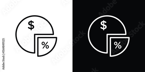 Dividend yield icon Logo. Vector Illustration. EPS Illustration.