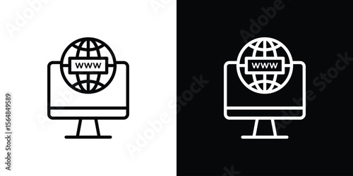 Domain icon Logo. Vector Illustration. EPS Illustration.