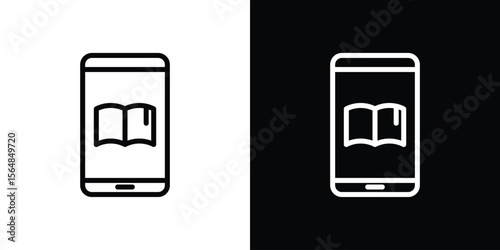 Ebook icon Logo. Vector Illustration. EPS Illustration.