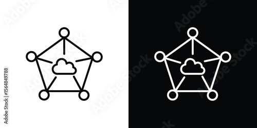edge computing icon Logo. Vector Illustration. EPS Illustration.