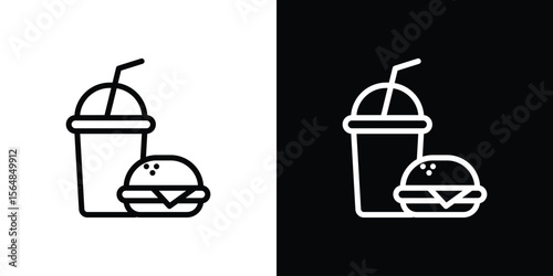 Fast food icon Logo. Vector Illustration. EPS Illustration.