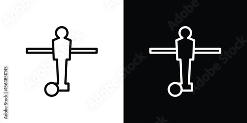 Foosball icon Logo. Vector Illustration. EPS Illustration.