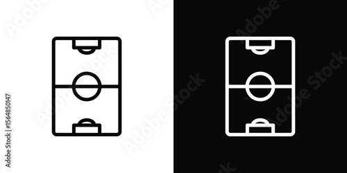 Football field icon Logo. Vector Illustration. EPS Illustration.