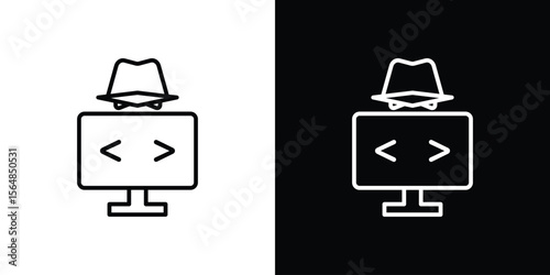 Hacker icon Logo. Vector Illustration. EPS Illustration.