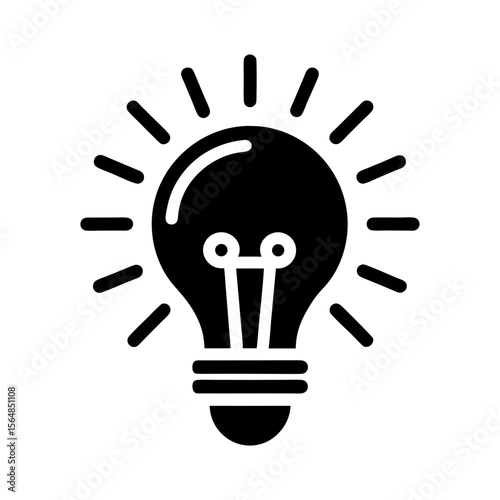 innovation icon set light bulb idea symbol art.
