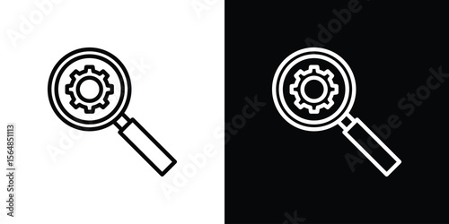 Investigate icon Logo. Vector Illustration. EPS Illustration.