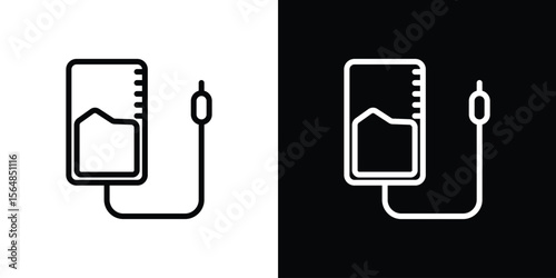 Intravenous icon Logo. Vector Illustration. EPS Illustration.
