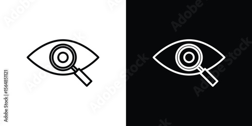 Investigation icon Logo. Vector Illustration. EPS Illustration.